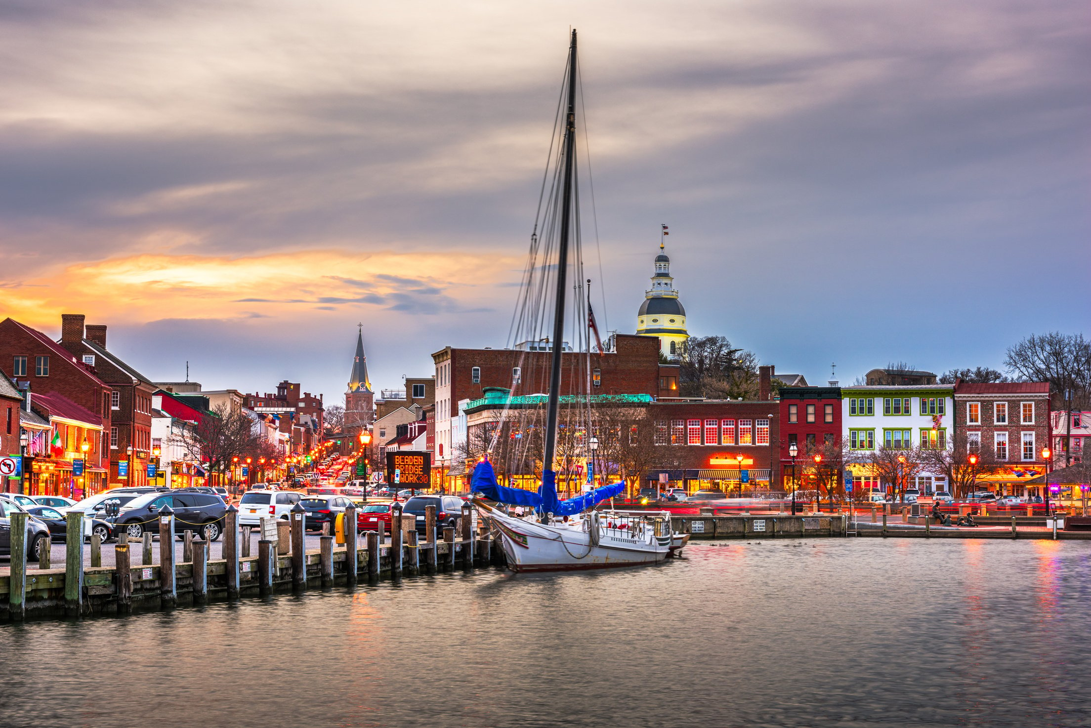 Annapolis, Maryland, USA from Annapolis Harbor